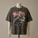 Acid-Wash Graphic Oversized T-Shirt - Image 3