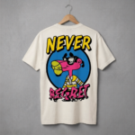 Graffiti Graphic Printed Oversized Cream T-Shirt - Image 2