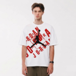 Print Jumpman Graphic Oversized White T-Shirt - Image 4