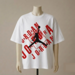 Print Jumpman Graphic Oversized White T-Shirt - Image 3